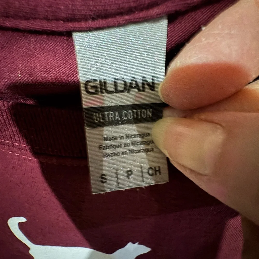 Gildan Burgundy 'My Cat is My Valentine' Long Sleeve Shirt